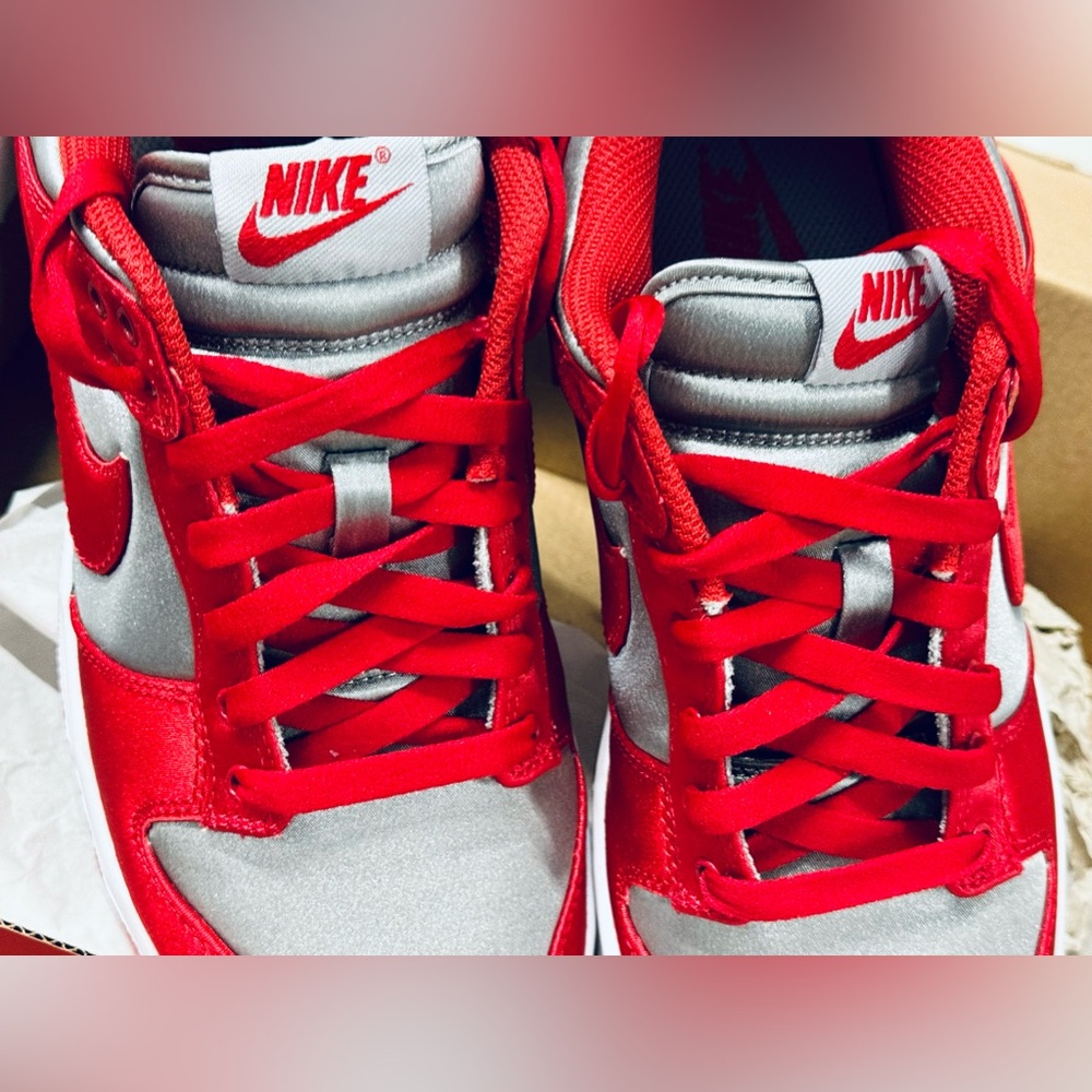 NWT - NIKE Dunk Low “UNLV Satin Red” Women’s DX5931-001 DEADSTOCK Size: US 7.5